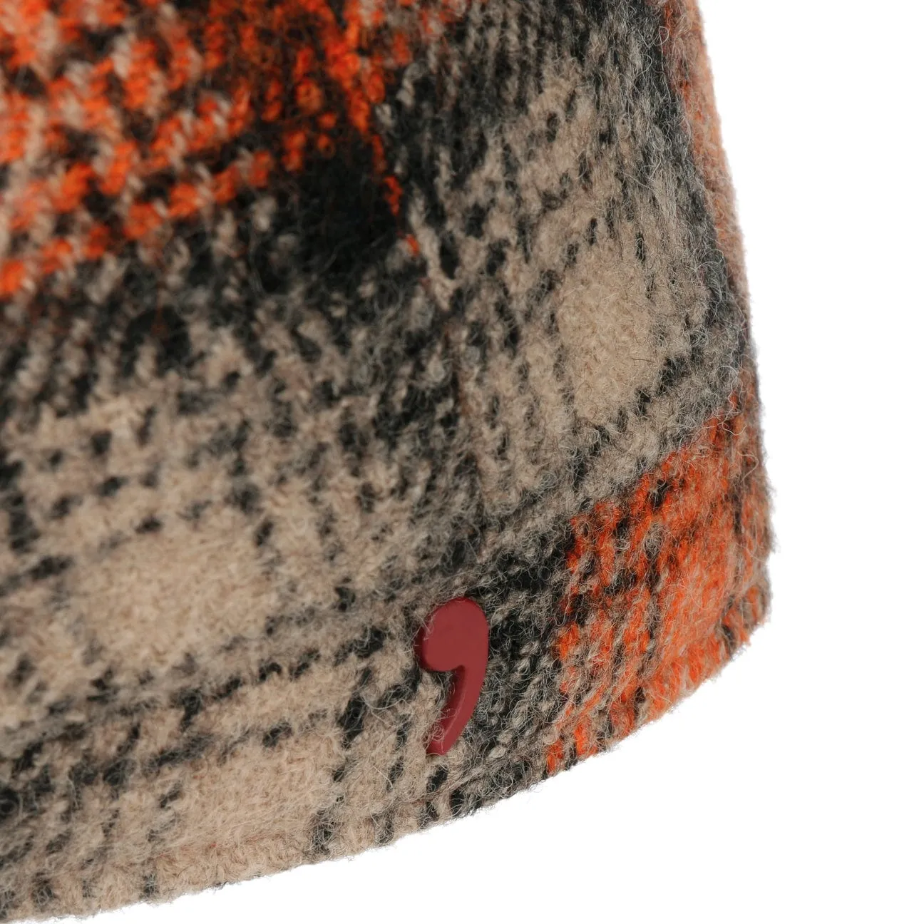 Kevalo Wool Check Flat Cap by Alfonso D'Este