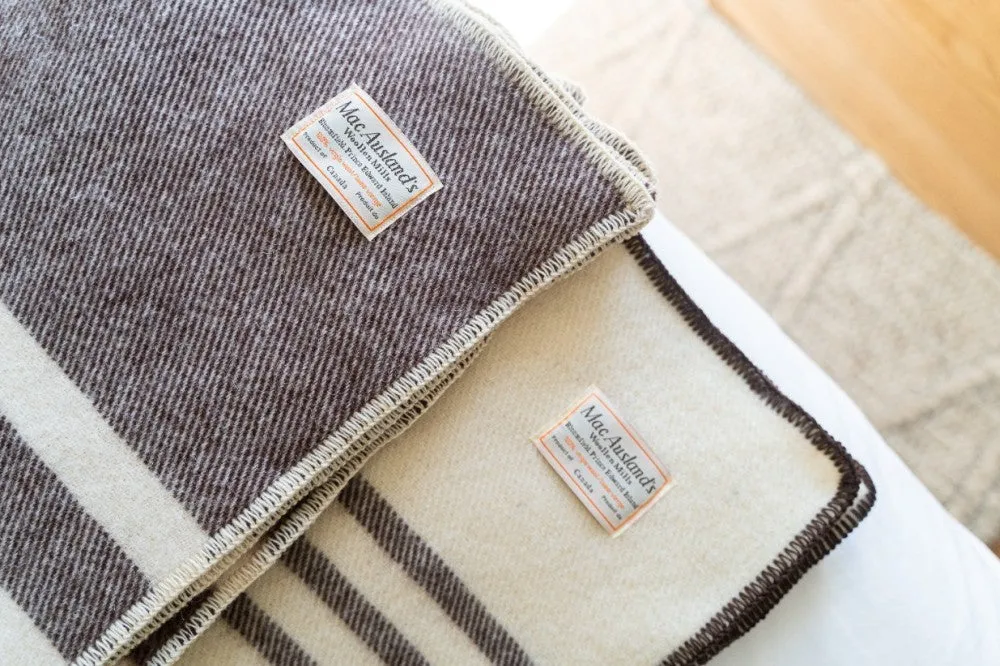 MacAuslands Woolen Mills Blankets - Double - 76" x 90"