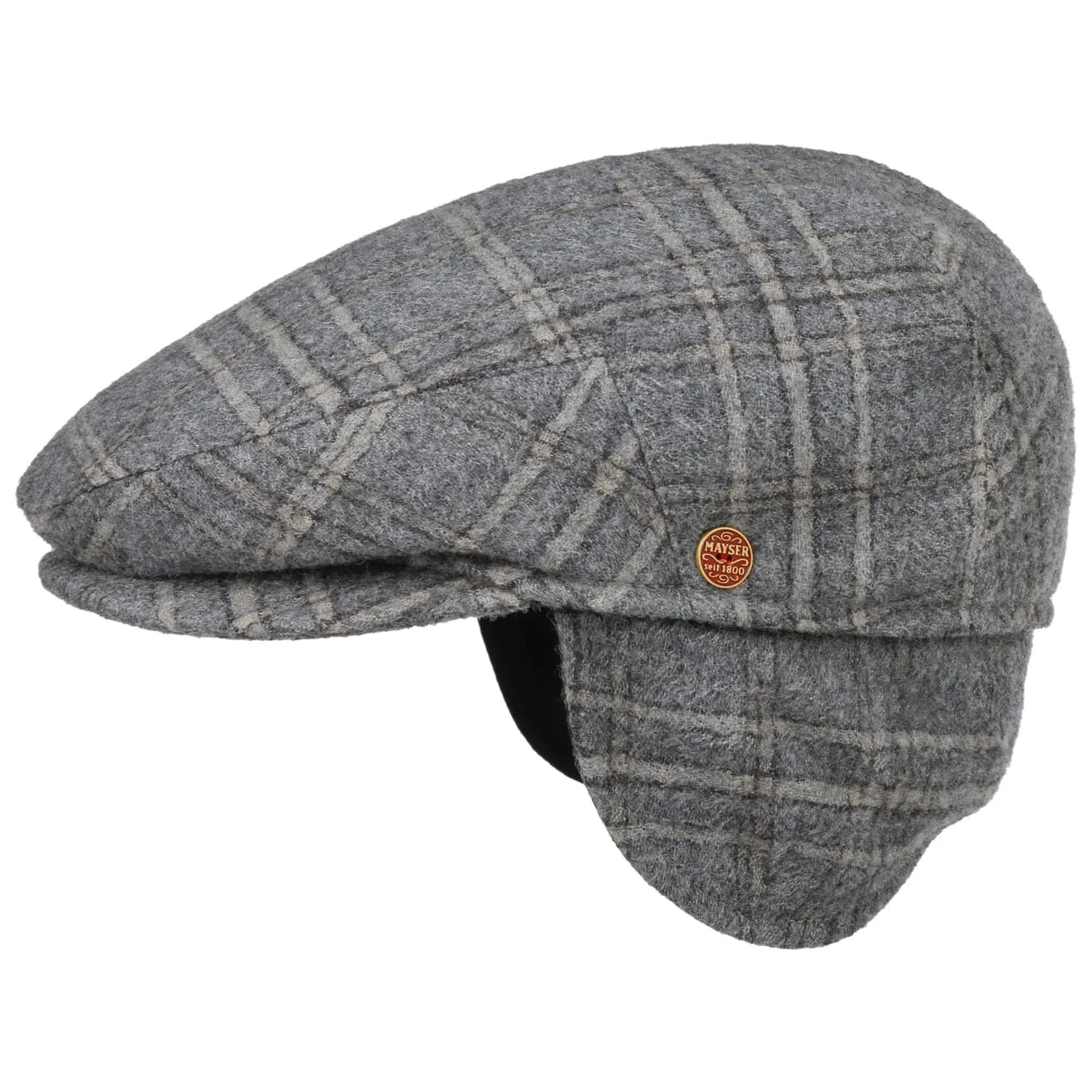 Merlino Casual Flat Cap with Ear Flaps by Mayser