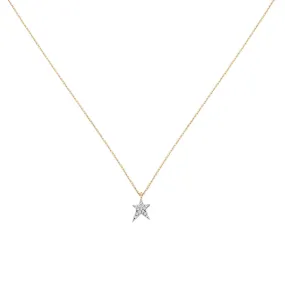 Mini Pave Struck Star Necklace