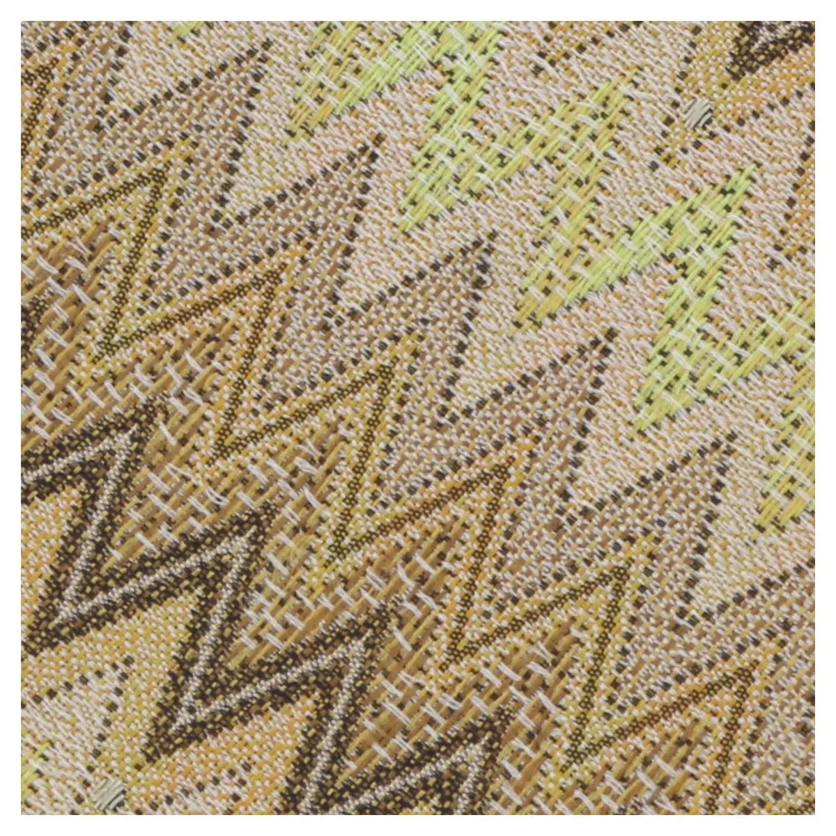 Missoni U5519 Gold/Brown Chevron Pure Silk Tie