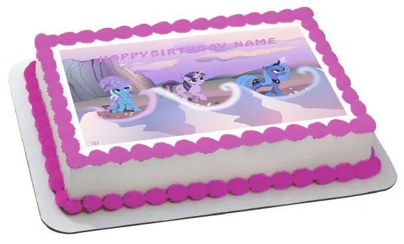 MY LITTLE PONY (Nr3) - Edible Birthday Cake Topper OR Cupcake Topper, Decor