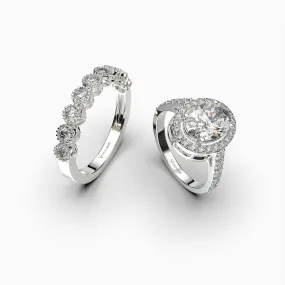 Natural Diamond Engagement Ring 0.50 Carats Diamond 6 Gram Gold - Katherine