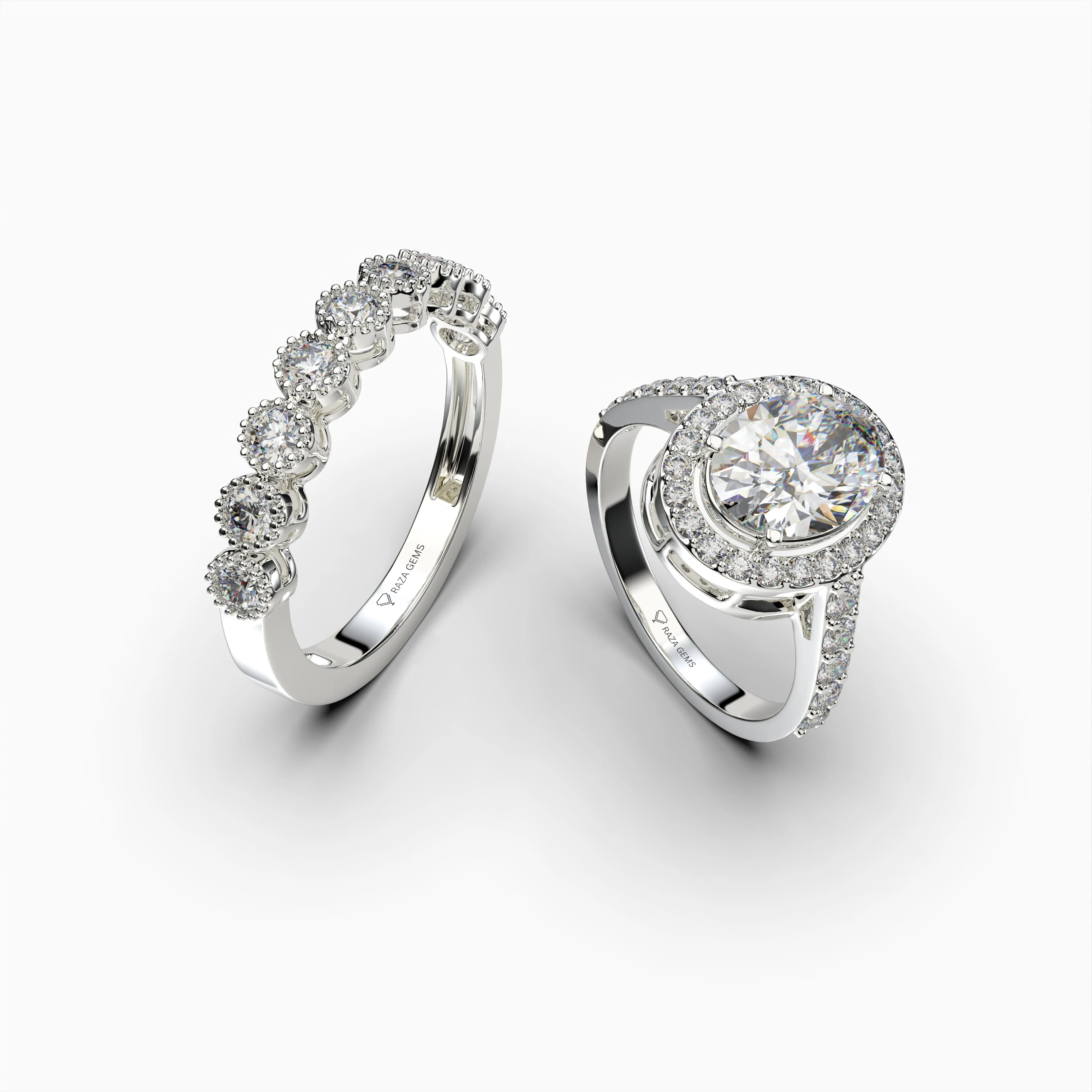 Natural Diamond Engagement Ring 0.50 Carats Diamond 6 Gram Gold - Katherine