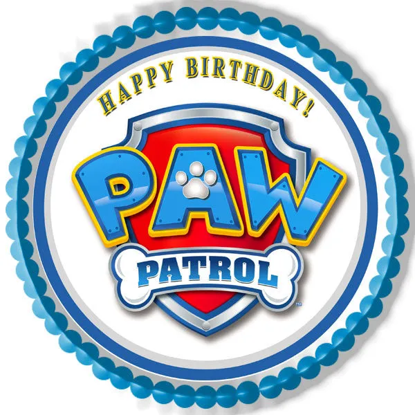 Paw Patrol (Nr4) - Edible Cake Topper OR Cupcake Topper, Decor