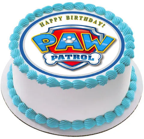 Paw Patrol (Nr4) - Edible Cake Topper OR Cupcake Topper, Decor