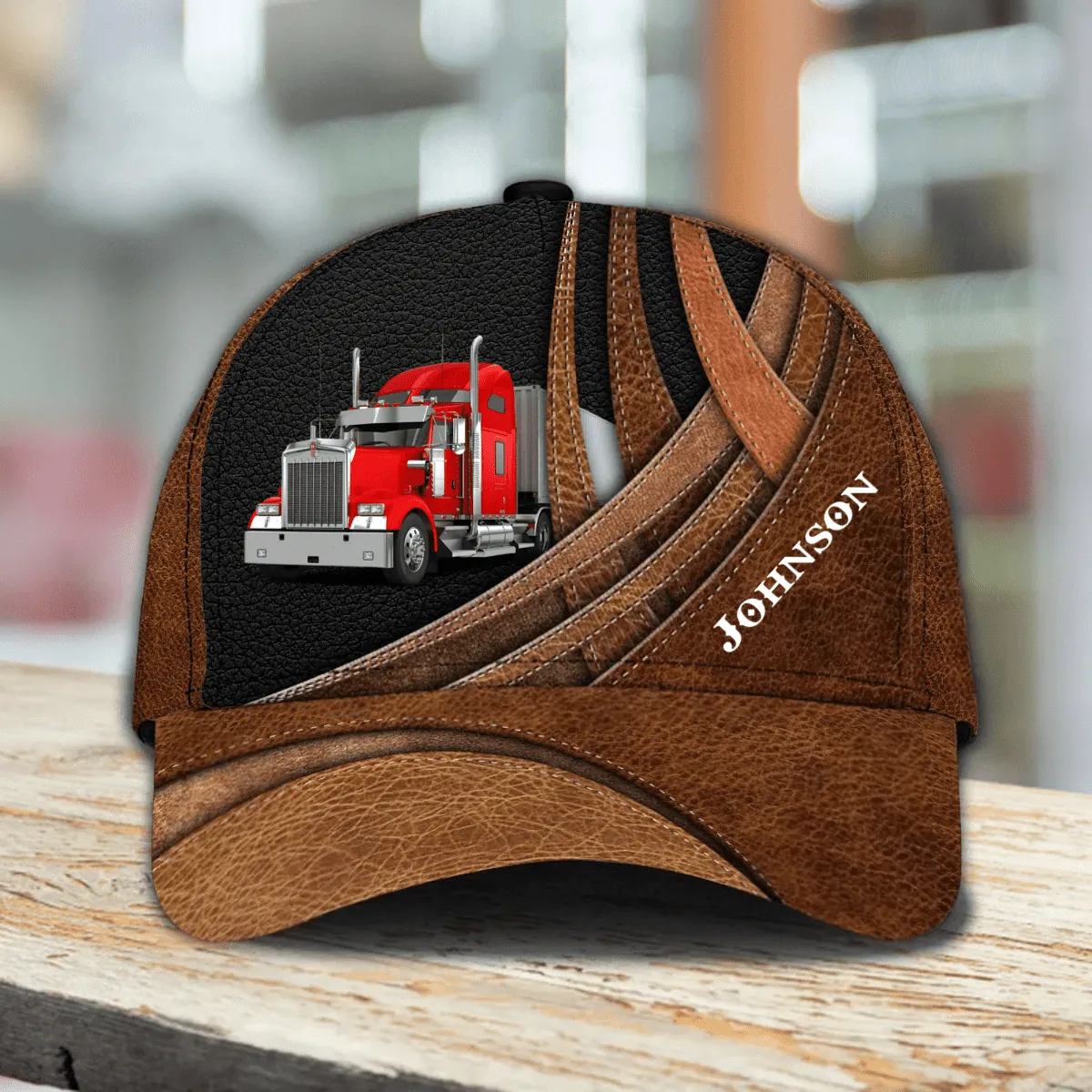 Personalized Truck Driver Cap 3D All Over Prints for Trucker, Gift for Dad Birthday, Father's Day Cap