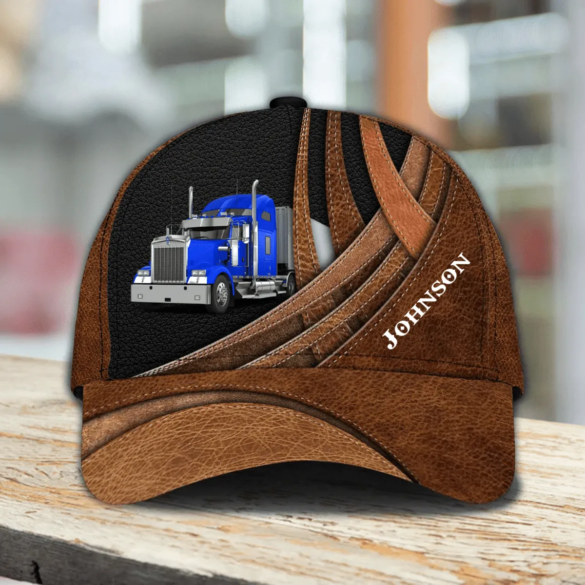 Personalized Truck Driver Cap 3D All Over Prints for Trucker, Gift for Dad Birthday, Father's Day Cap