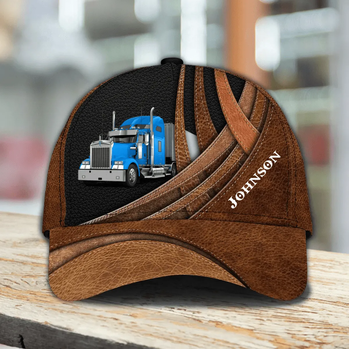 Personalized Truck Driver Cap 3D All Over Prints for Trucker, Gift for Dad Birthday, Father's Day Cap