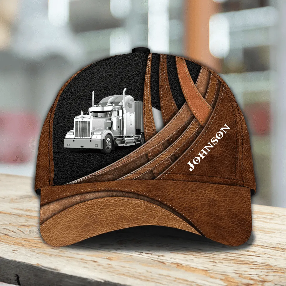 Personalized Truck Driver Cap 3D All Over Prints for Trucker, Gift for Dad Birthday, Father's Day Cap