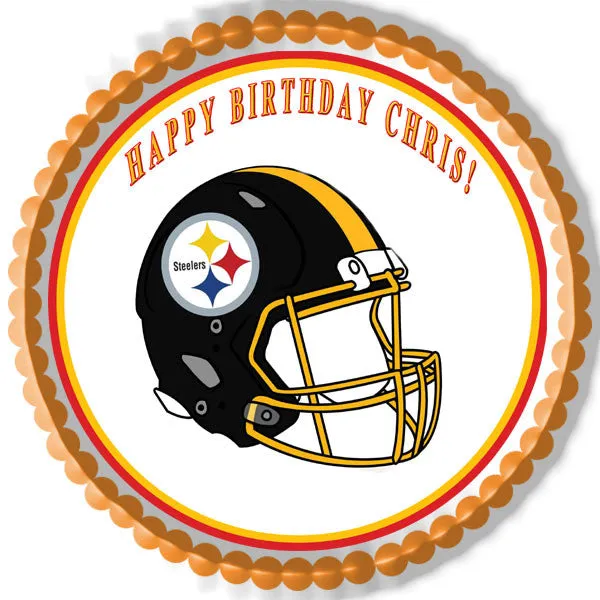 Pittsburgh Steelers - Edible Cake Topper OR Cupcake Topper, Decor