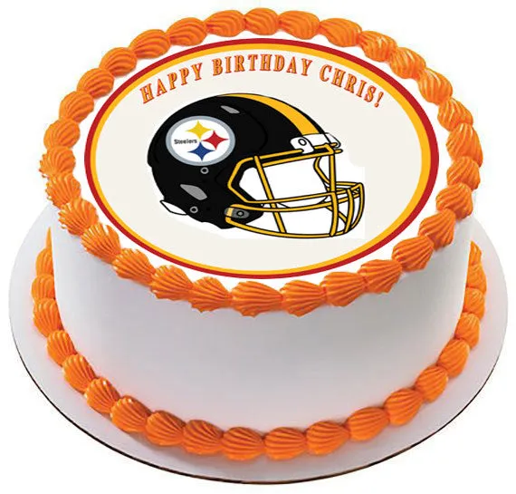 Pittsburgh Steelers - Edible Cake Topper OR Cupcake Topper, Decor