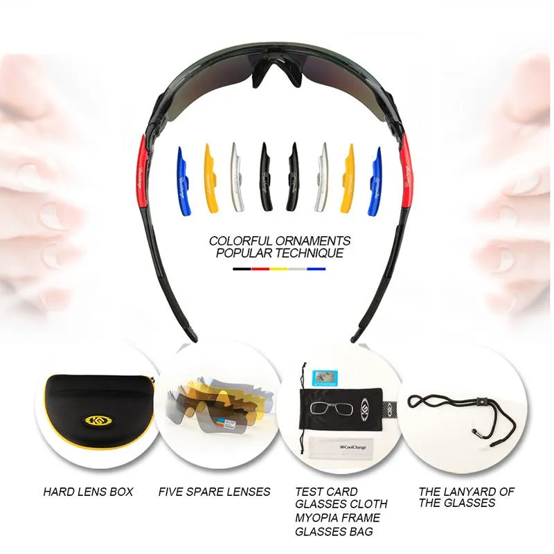Professional Polarized Cycling Sun Glasses with UV-400 Protection