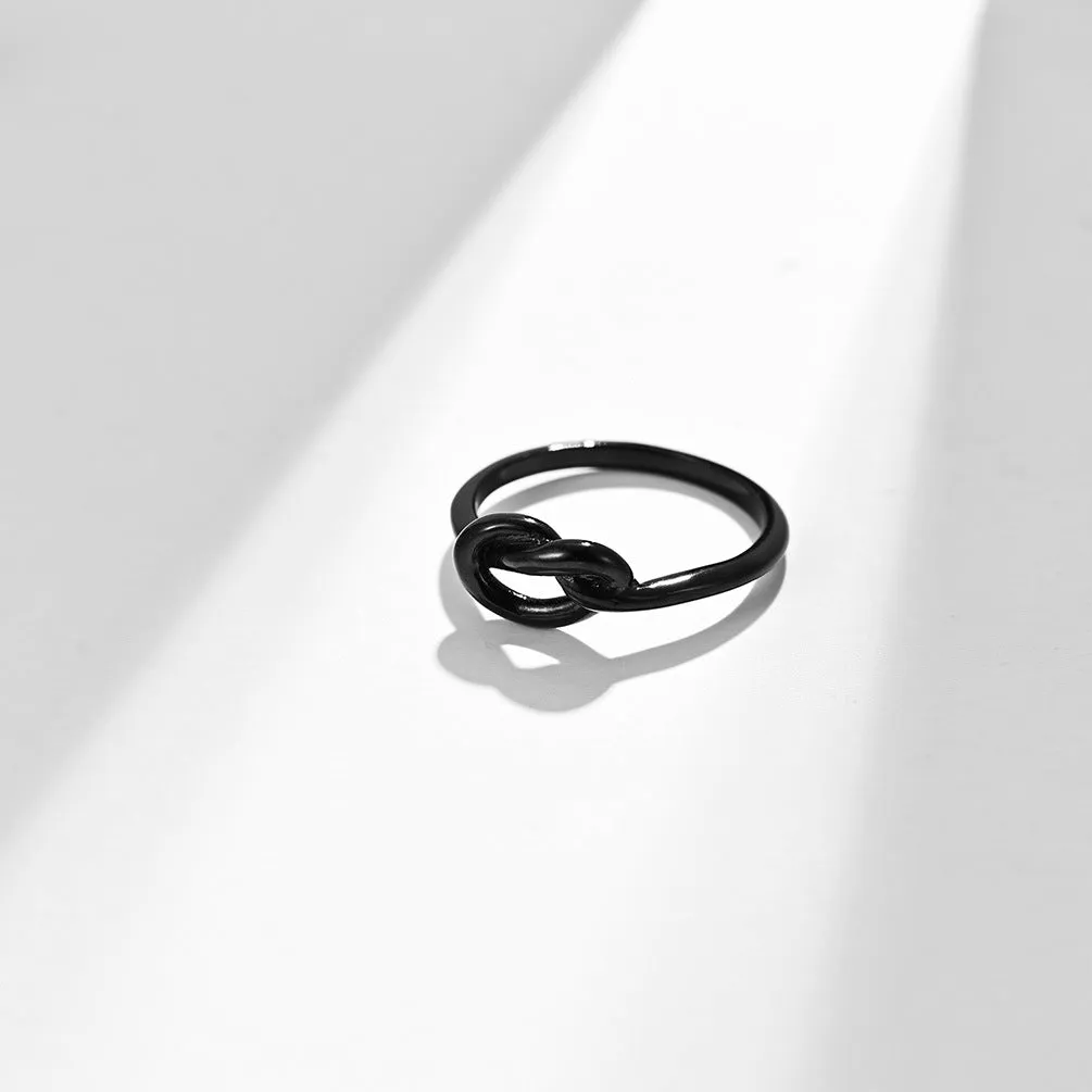 Simplistic but elegant knotted heart tail ring *perfect gift* / *4 colors*