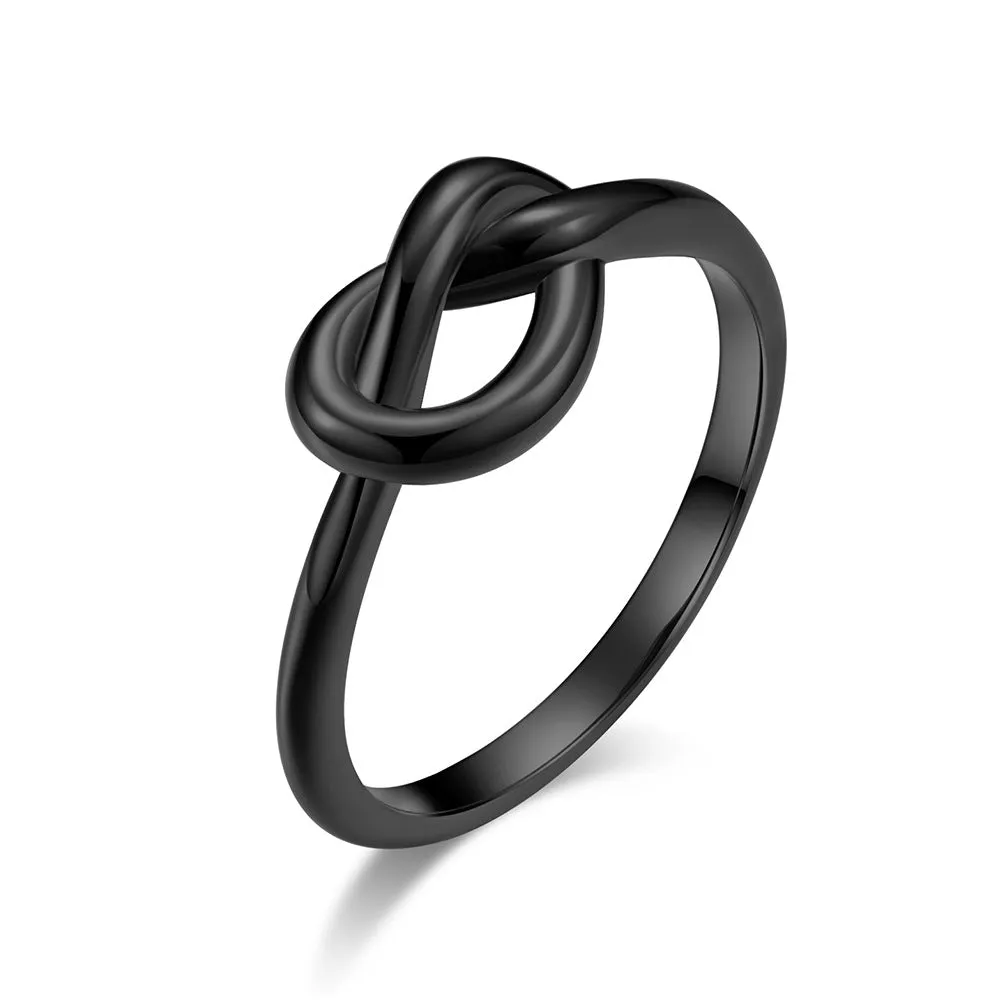 Simplistic but elegant knotted heart tail ring *perfect gift* / *4 colors*