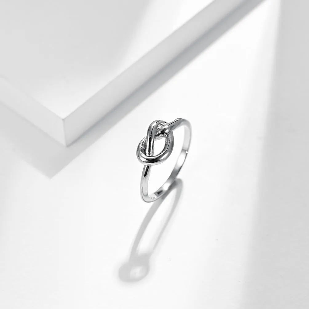 Simplistic but elegant knotted heart tail ring *perfect gift* / *4 colors*