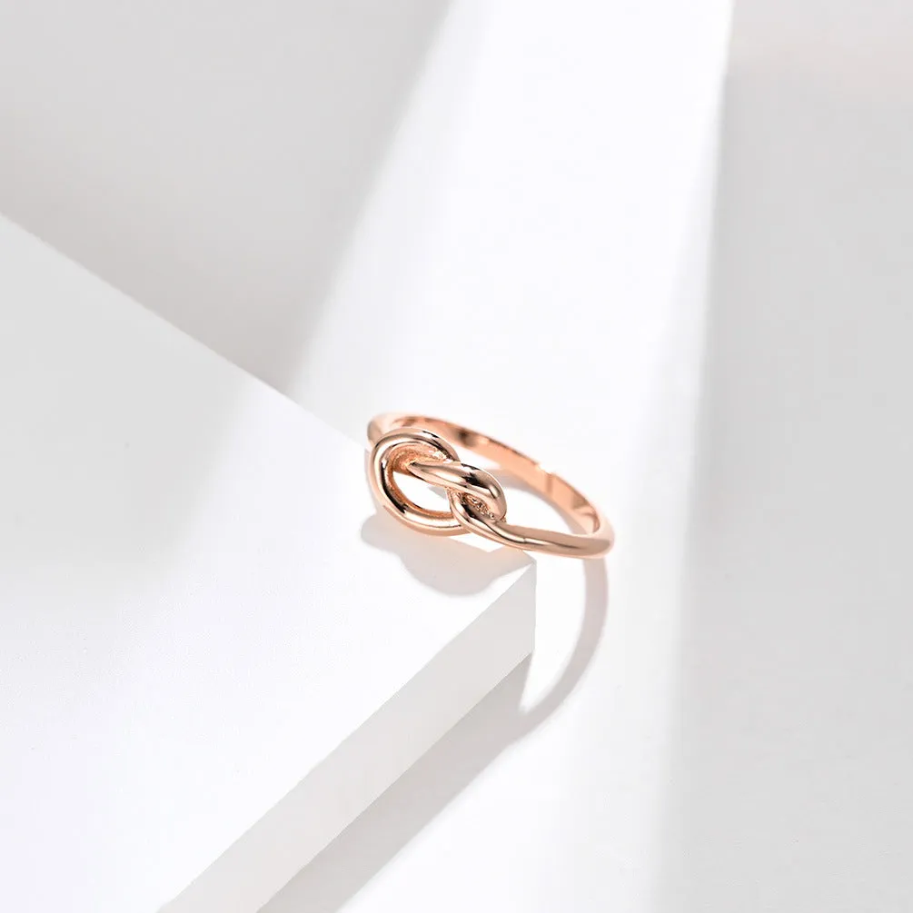 Simplistic but elegant knotted heart tail ring *perfect gift* / *4 colors*