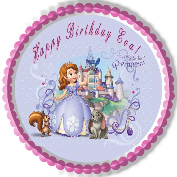 SOFIA THE FIRST - Edible Cake Topper OR Cupcake Topper, Decor