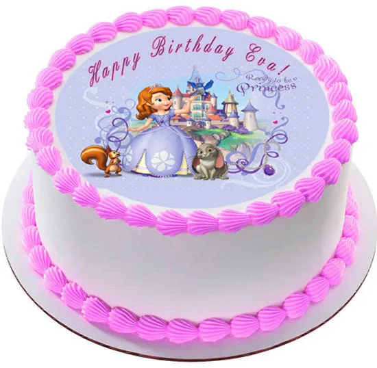 SOFIA THE FIRST - Edible Cake Topper OR Cupcake Topper, Decor
