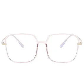Star - Fashion Blue Light Blocking Computer Reading Gaming Glasses - Transparent Purple