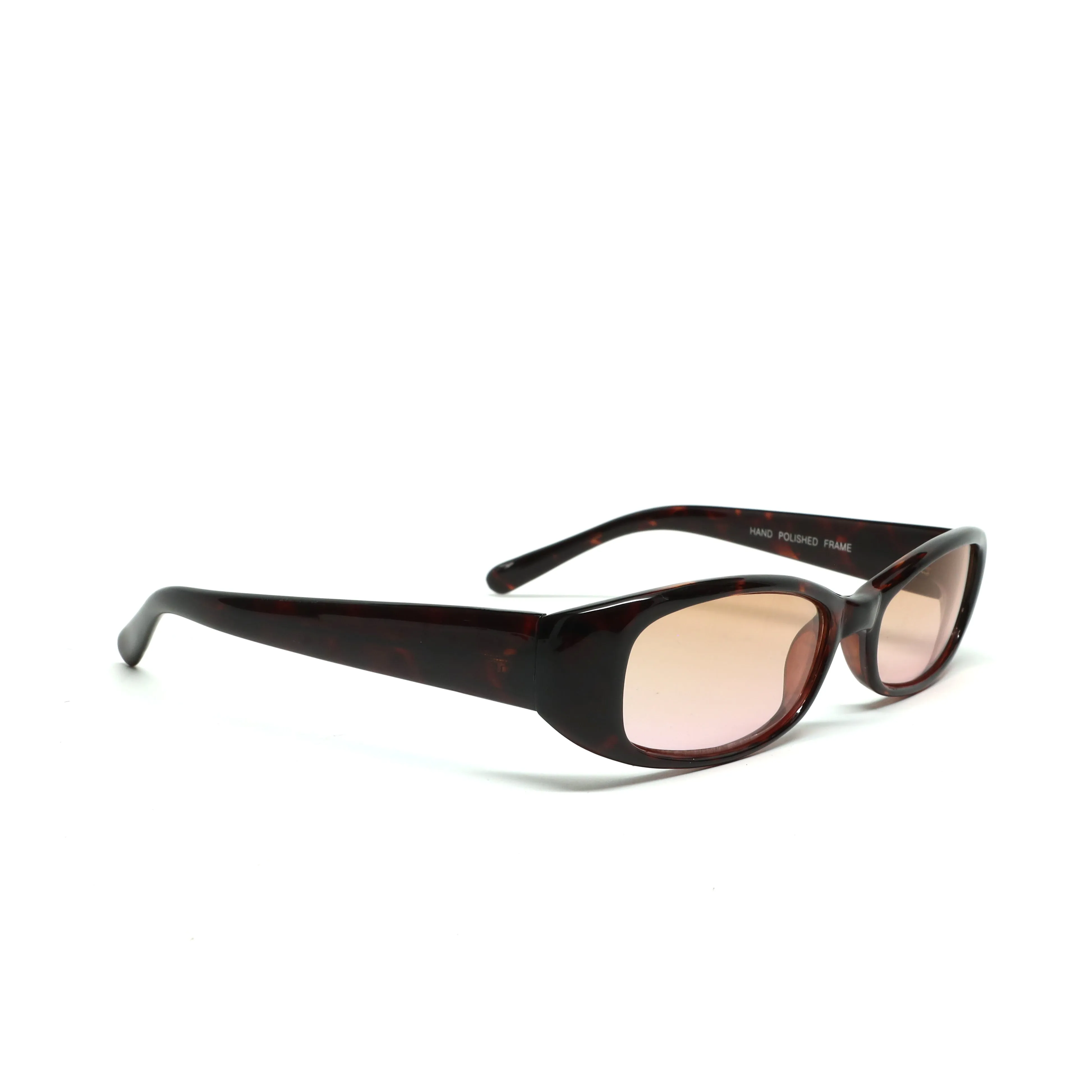 //Style 62// Vintage 90s Rectangle Frame Sunglasses - Light Pink