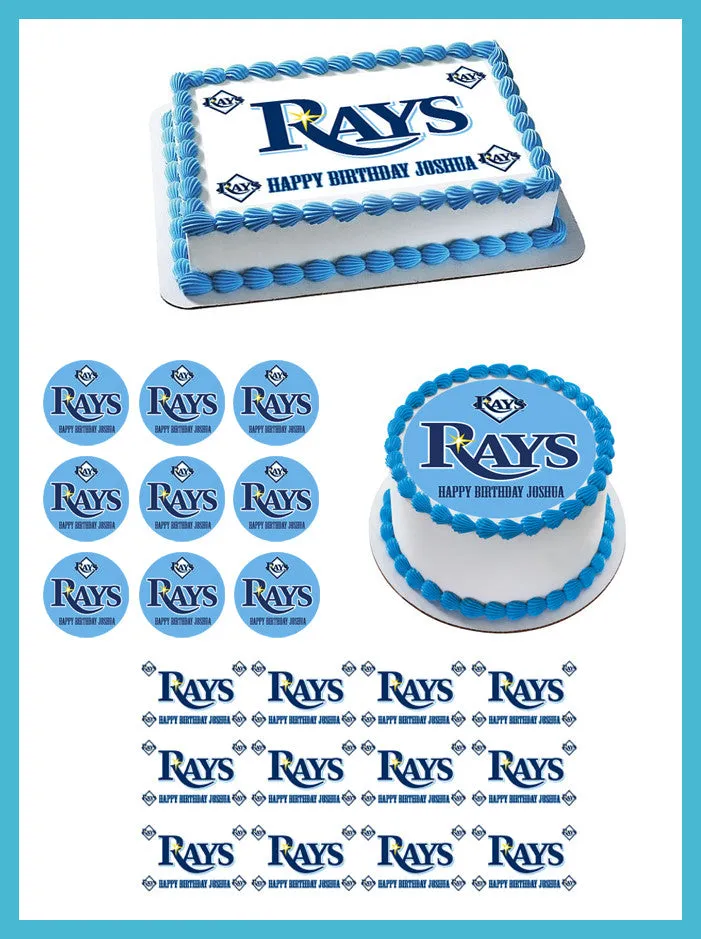 Tampa Bay Devil Rays - Edible Cake Topper OR Cupcake Topper, Decor