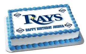Tampa Bay Devil Rays - Edible Cake Topper OR Cupcake Topper, Decor