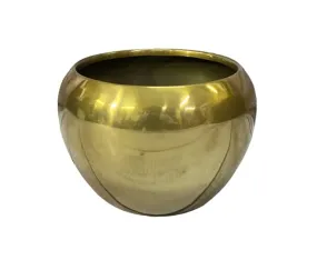 THE UNIQUE DESIGNS Cast Iron Metal Flower vase for Home Decor/Living Room/Central Side Table Vintage Antique Decor (Pack of 1, Gold)