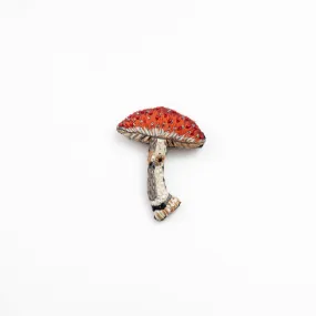 Trovelore embroidered mushroom brooch