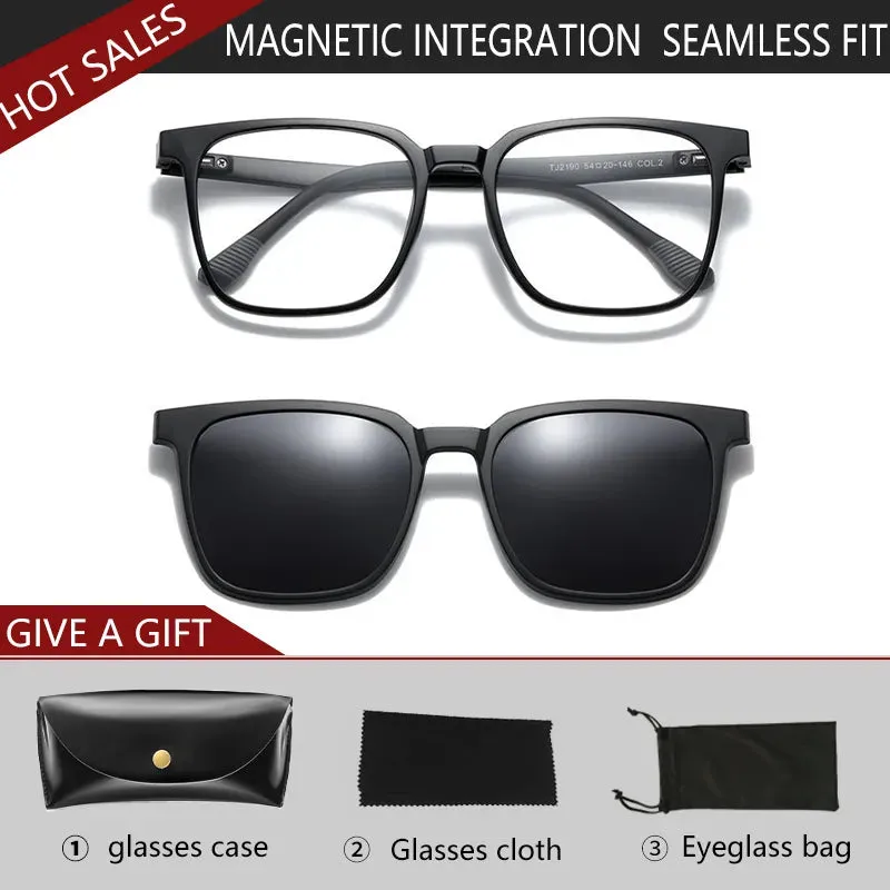Vicky Unisex Full Rim Square Tr 90 Titanium Reading Glasses Tj2190