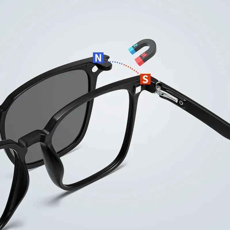 Vicky Unisex Full Rim Square Tr 90 Titanium Reading Glasses Tj2190