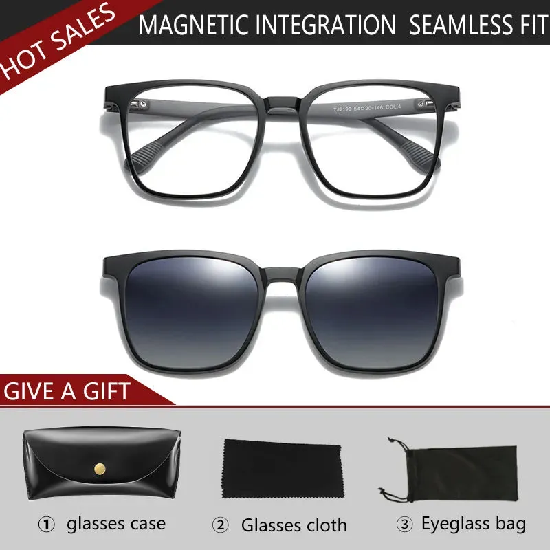 Vicky Unisex Full Rim Square Tr 90 Titanium Reading Glasses Tj2190