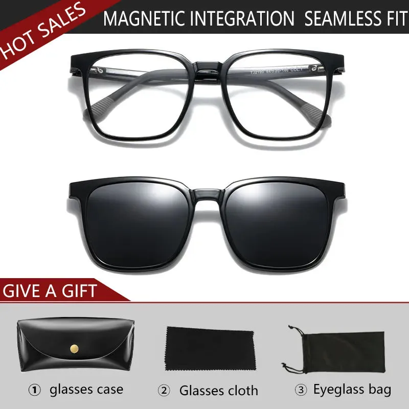 Vicky Unisex Full Rim Square Tr 90 Titanium Reading Glasses Tj2190